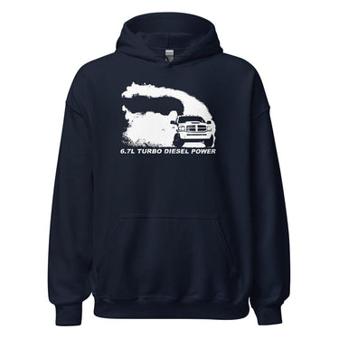 6.7l Diesel 3rd Gen Hoodie in navy